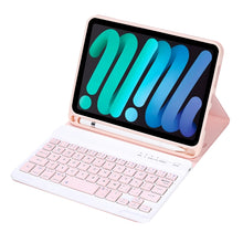 Load image into Gallery viewer, C06B Ultra-thin Candy Colors Bluetooth Keyboard Tablet Case for iPad mini 6 / mini 7 , with Stand &amp; Pen Slot