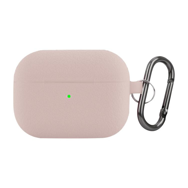 For AirPods Pro Litchi Texture Silicone Wireless Earphone Protective Case