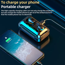 Load image into Gallery viewer, F9-5C Four-bar Breathing Light + Digital Display Noise Reduction Bluetooth Earphone