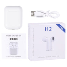 Load image into Gallery viewer, i12 TWS Bluetooth Earphone with Charging Box