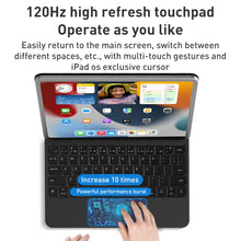 Load image into Gallery viewer, For iPad Air 2022 / 2020 T89 Magic Suspended Bluetooth Keyboard Leather Case, For iPad Air 2022 / 2020