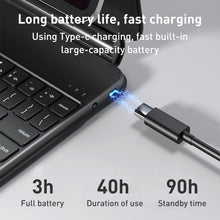 Load image into Gallery viewer, For iPad Air 2022 / 2020 T89 Magic Suspended Bluetooth Keyboard Leather Case, For iPad Air 2022 / 2020