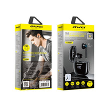 Load image into Gallery viewer, awei T28P Bluetooth V5.0 TWS Ture Wireless Sports LED Display Headset with Charging Case