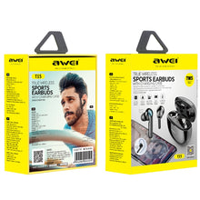 Load image into Gallery viewer, awei T15 TWS Bluetooth V5.0 Ture Wireless Sports Headset with Charging Case
