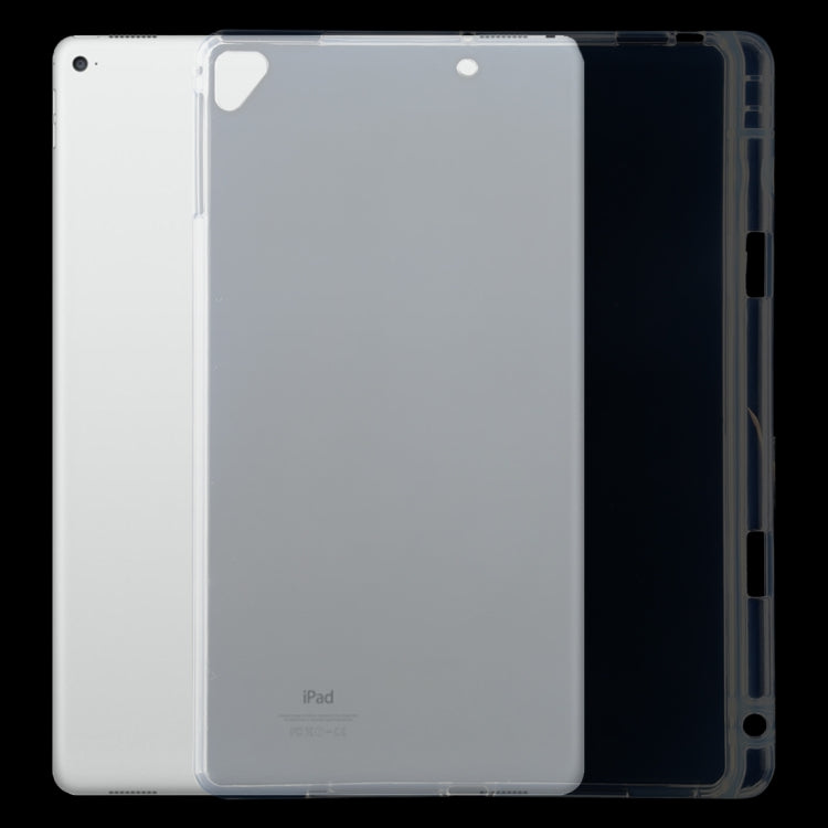 For iPad Air / Air 2 3mm Shockproof Transparent Protective Case with Pen Slot