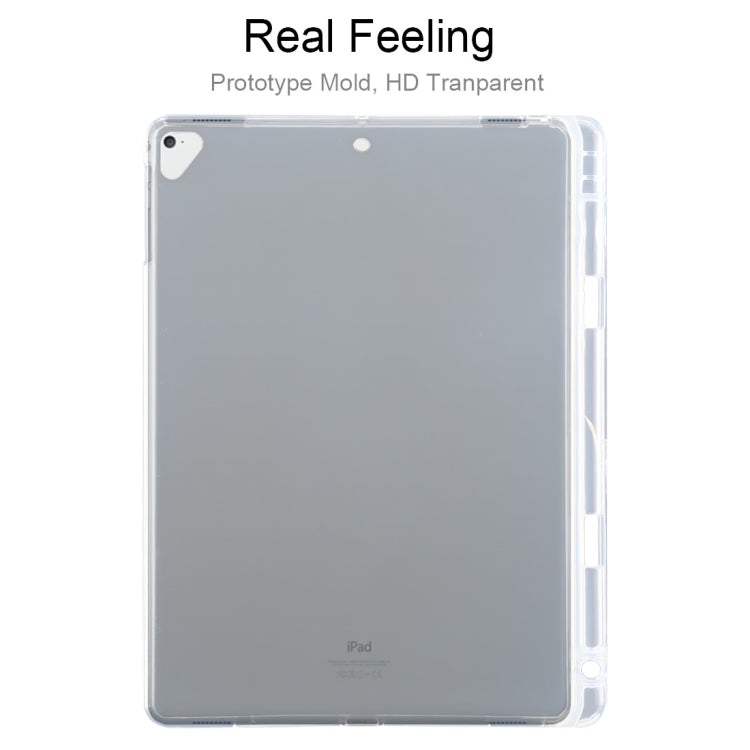 For iPad Air / Air 2 3mm Shockproof Transparent Protective Case with Pen Slot