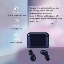 Load image into Gallery viewer, DT-4 IPX Waterproof Bluetooth 5.0 Wireless Bluetooth Earphone with 350mAh Magnetic Charging Box, Support for Calling