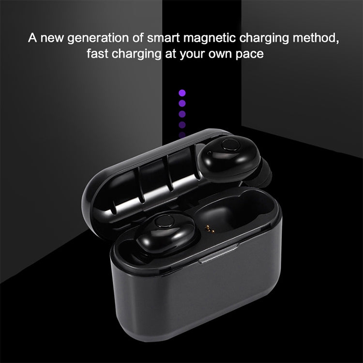 DT-4 IPX Waterproof Bluetooth 5.0 Wireless Bluetooth Earphone with 350mAh Magnetic Charging Box, Support for Calling