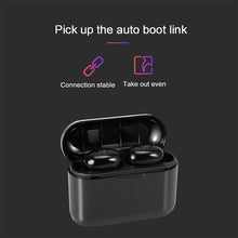 Load image into Gallery viewer, DT-4 IPX Waterproof Bluetooth 5.0 Wireless Bluetooth Earphone with 350mAh Magnetic Charging Box, Support for Calling