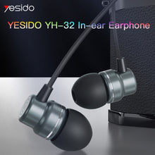 Load image into Gallery viewer, Yesido YH32 3.5mm In-Ear Wired Earphone, Length: 1.2m