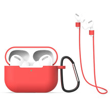 Load image into Gallery viewer, For AirPods Pro 3 in 1 Silicone Earphone Protective Case + Hook + Anti-lost Rope Set