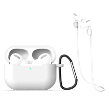 Load image into Gallery viewer, For AirPods Pro 3 in 1 Silicone Earphone Protective Case + Hook + Anti-lost Rope Set