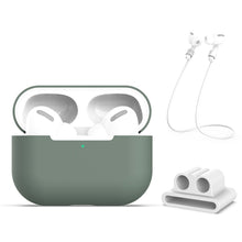 Load image into Gallery viewer, For AirPods Pro 3 in 1 Silicone Earphone Protective Case + Earphones Buckle + Anti-lost Rope Set