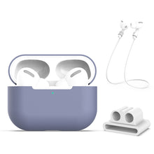 Load image into Gallery viewer, For AirPods Pro 3 in 1 Silicone Earphone Protective Case + Earphones Buckle + Anti-lost Rope Set