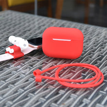 Load image into Gallery viewer, For AirPods Pro 3 in 1 Silicone Earphone Protective Case + Earphones Buckle + Anti-lost Rope Set