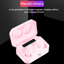 Load image into Gallery viewer, DT-14 Wireless Two Ear Bluetooth Headset Supports Touch &amp; Smart Magnetic Charging &amp; Power On Automatic Pairing