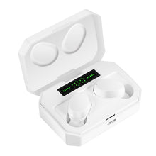 Load image into Gallery viewer, DT-14 Wireless Two Ear Bluetooth Headset Supports Touch &amp; Smart Magnetic Charging &amp; Power On Automatic Pairing