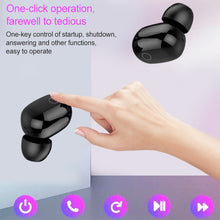 Load image into Gallery viewer, Dt-18 Wireless Two Ear Bluetooth Headset With 2000mAh Charging Cabin &amp; Touch &amp; Intelligent Magnetic Suction Charging