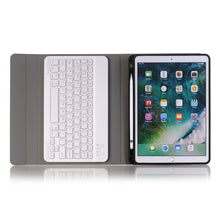 Load image into Gallery viewer, A09B Bluetooth 3.0 Ultra-thin ABS Detachable Bluetooth Keyboard Leather Tablet Case for iPad Air / Pro 10.5 inch (2019), with Pen Slot &amp; Holder