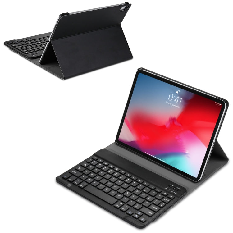 A11 Bluetooth 3.0 Ultra-thin ABS Detachable Bluetooth Keyboard Leather Tablet Case for iPad Air 4 / Air 5 / Pro 11 inch 2022 / 2021 / 2020 / 2018, with Holder