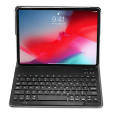 Load image into Gallery viewer, A11 Bluetooth 3.0 Ultra-thin ABS Detachable Bluetooth Keyboard Leather Tablet Case for iPad Air 4 / Air 5 / Pro 11 inch 2022 / 2021 / 2020 / 2018, with Holder