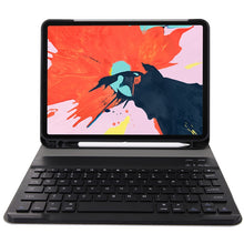 Load image into Gallery viewer, A11B Bluetooth 3.0 Ultra-thin ABS Detachable Bluetooth Keyboard Leather Tablet Case for iPad Air 4 / Air 5 / Pro 11 inch 2022 / 2021 / 2020 / 2018, with Pen Slot &amp; Holder