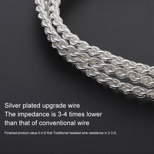 Load image into Gallery viewer, TRN Silver Plated Upgrade Cable Headphones Cable with A2DC Connection for TRN V10 V20 Earphone