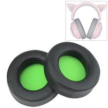 Load image into Gallery viewer, 2 PCS For Razer Kraken 7.1 V2 Pro Headphone Cushion Sponge Green Net Cover Earmuffs Replacement Earpads
