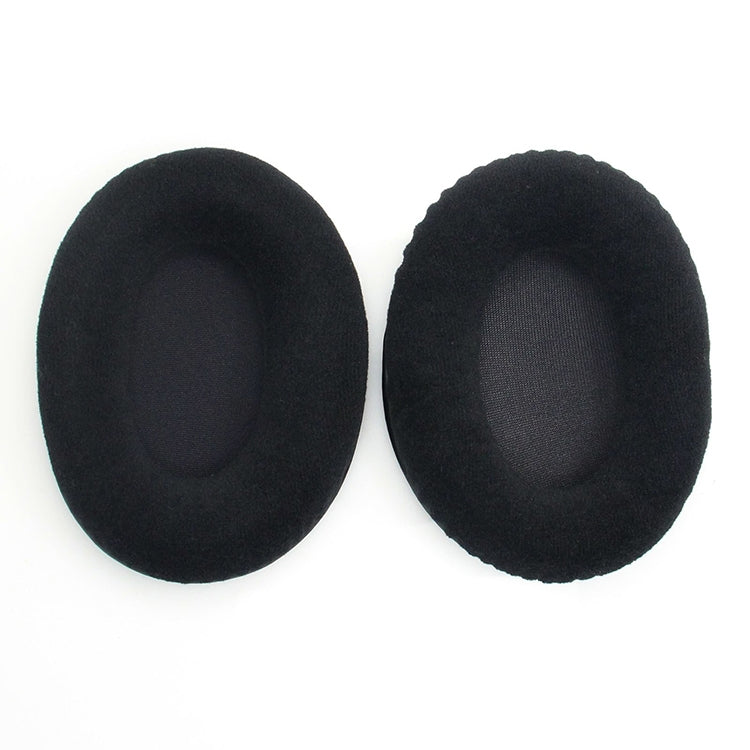2 PCS For Kingston KHX-HSCP / HyperX Cloud II Headphone Cushion Flannel Black Net Sponge Cover Earmuffs Replacement Earpads