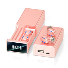 Load image into Gallery viewer, A22 English Version Pull-out Digital Display Bluetooth Earphone with Magnetic Charging Box, Support Touch Light &amp; Power Bank, English Version