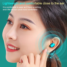Load image into Gallery viewer, A22 English Version Pull-out Digital Display Bluetooth Earphone with Magnetic Charging Box, Support Touch Light &amp; Power Bank, English Version