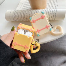 Load image into Gallery viewer, Wireless Earphones Shockproof Candy Colored Suitcase Silicone Protective Case for Apple AirPods 1 / 2