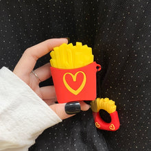 Load image into Gallery viewer, Wireless Earphones Shockproof Chips Popcorn Silicone Protective Case for Apple AirPods 1 / 2 (Chips)