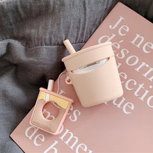 Load image into Gallery viewer, Wireless Earphones Shockproof Pearl Milk Tea Silicone Protective Case for Apple AirPods 1 / 2