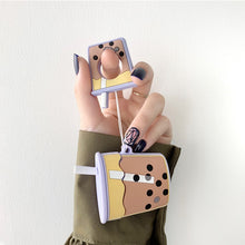 Load image into Gallery viewer, Wireless Earphones Shockproof Pearl Milk Tea Silicone Protective Case for Apple AirPods 1 / 2