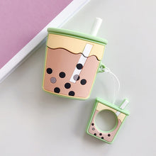 Load image into Gallery viewer, Wireless Earphones Shockproof Pearl Milk Tea Silicone Protective Case for Apple AirPods 1 / 2, Purple, Apricot, Orange, Green