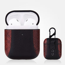 Load image into Gallery viewer, Colour-matching Flip-over Leather Earphones Shockproof Protective Case for Apple AirPods 1 / 2