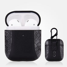 Load image into Gallery viewer, Colour-matching Flip-over Leather Earphones Shockproof Protective Case for Apple AirPods 1 / 2