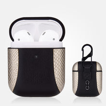 Load image into Gallery viewer, Colour-matching Flip-over Leather Earphones Shockproof Protective Case for Apple AirPods 1 / 2