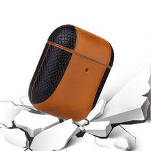 Load image into Gallery viewer, Colour-matching Flip-over Leather Earphones Shockproof Protective Case for Apple AirPods 1 / 2