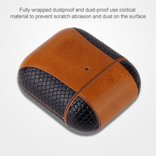 Load image into Gallery viewer, Colour-matching Flip-over Leather Earphones Shockproof Protective Case for Apple AirPods 1 / 2