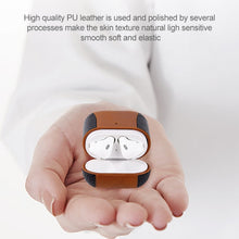 Load image into Gallery viewer, Colour-matching Flip-over Leather Earphones Shockproof Protective Case for Apple AirPods 1 / 2