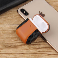 Load image into Gallery viewer, Colour-matching Flip-over Leather Earphones Shockproof Protective Case for Apple AirPods 1 / 2