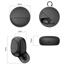 Load image into Gallery viewer, YH-03 TWS V5.0 Wireless Stereo Bluetooth Headset with Charging Case, Support Voice Assistant