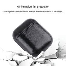 Load image into Gallery viewer, Wireless Earphones Litchi Texture Shockproof Silicone Protective Case for Apple AirPods 1 / 2
