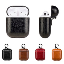 Load image into Gallery viewer, Wireless Earphones Litchi Texture Shockproof Silicone Protective Case for Apple AirPods 1 / 2