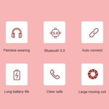 Load image into Gallery viewer, Y08 Hifi Sound Quality Macaron Bluetooth Headset, Supports Calling &amp; TF Card &amp; 3.5mm AUX