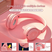 Load image into Gallery viewer, Y08 Hifi Sound Quality Macaron Bluetooth Headset, Supports Calling &amp; TF Card &amp; 3.5mm AUX