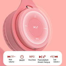 Load image into Gallery viewer, Y08 Hifi Sound Quality Macaron Bluetooth Headset, Supports Calling &amp; TF Card &amp; 3.5mm AUX
