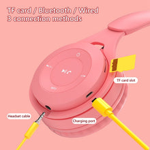 Load image into Gallery viewer, Y08 Hifi Sound Quality Macaron Bluetooth Headset, Supports Calling &amp; TF Card &amp; 3.5mm AUX